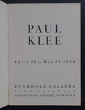 Buchholz gallery # PAUL KLEE# 1948, original silkscreened cover, nm++