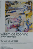 Stedelijk Museum, design by WIM CROUWEL # WILLEM DE KOONING # poster, 1983, NM++