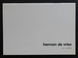 Kunstcentrum Badhuis # HERMAN DE VRIES # 1976, mint