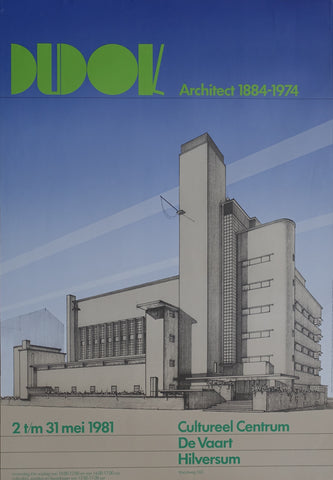Wim Crouwel design # DUDOK #  poster, 1981, B++
