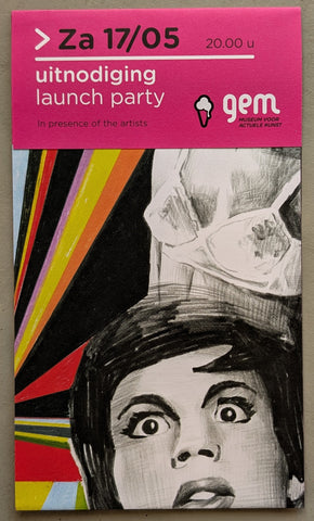 GEM # MARCEL VAN EEDEN, Launch party # 2015, invitation, mint