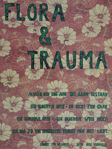 Alex Vermeulen , Levi Weemoedt # FLORA & TRAUMA # poster, 1994, mint-