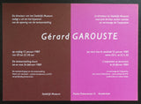 Stedelijk MUseum Amsterdam # GERARD GAROUSTE # invitation, 1989, mint-