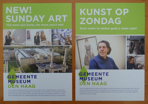 Gemeentemuseum Den Haag # Sunday ART # 2 leaflets, mint