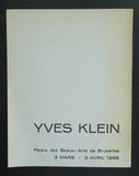 Palais des Beaux Arts de Bruxelles # YVES KLEIN # 1966, nm-