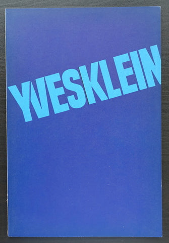 Stedelijk Museum# YVES KLEIN # Crouwel, 1965, mint-