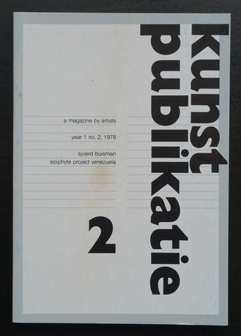 Sjoerd Buisman # KUNSTPUBLIKATIE 2 # 1978, nm+
