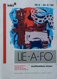galerie INKT # JOHN LIE-A-FO # poster, signed, 1989, nm++
