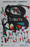 Fundacio Joan Miro # Joan MIro, AMNESTY # poster, 1977, B++