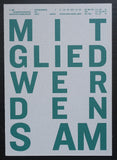 S AM, Schweizerisches Architektur Museum # MITGLIED WERDEN # card # 2022, mint