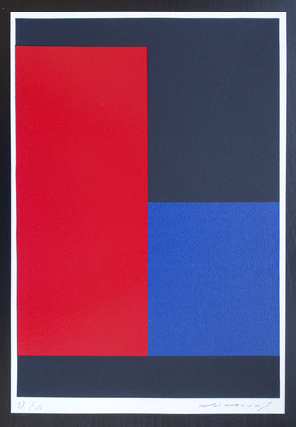 Aurelle Nemours # COMPOSITION # signed and numbered 97/150,orig. silkscreen,1991