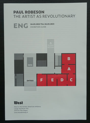 West # PAUL ROBESON # exhibition guide,2022, mint