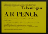 Haags Gemeentemuseum # A.R. PENCK # invitation, 1988, mint