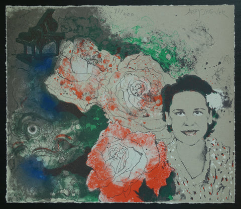 Ardy Struwer  # ROSES # Lithograph, ca. 1975, mint