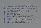 Jean Tinguely # Drawing by Machine META MATIC no.10 # 2023, mint