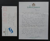 Gerard Verdijk # THE LORD CHARLES letter # 1997, nm+
