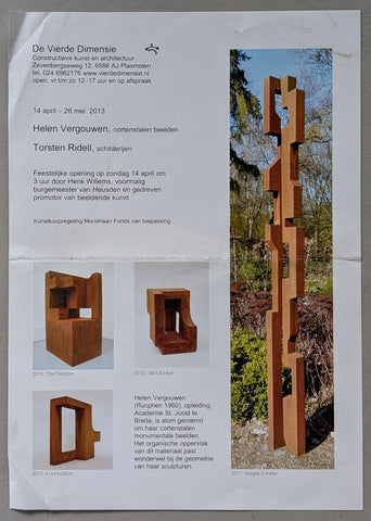 de Vierde Dimensie # HELEN VERGOUWEN # invitation, 2013, nm