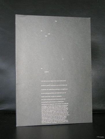 dutch typography # TYPOGRAFEN # Lebbink/Warmerdam ao, 1986, mint-