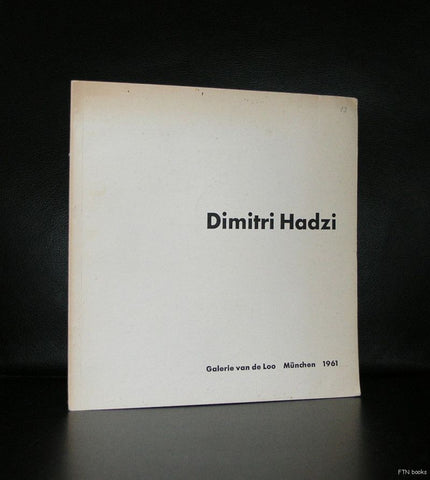 van de Loo, Munchen# DIMITRI HADZI # 1961, nm