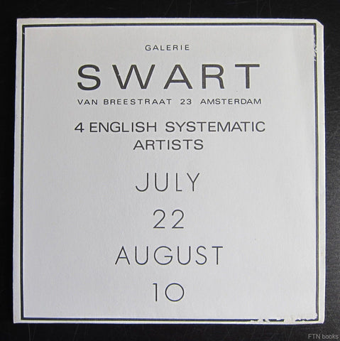 Steele, Hughes, Dilworth, Addison # 4 ENGLISH SYSTEMATIC ARTISTS# 1973, nm