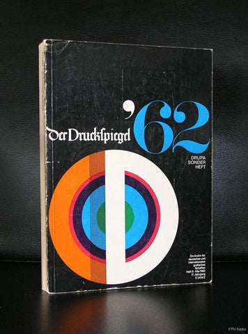 Drupa # der DRUCKSPIEGEL # 1962, German sixties typography, 1962, vg++