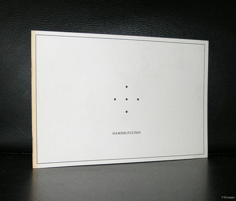 Stedelijk Museum , artist book # HAMISH FULTON # 1973, nm++