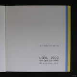 Albert Ayme, l'Oeil 2000 galerie ed. # PARADIGME DU BLEU ET JAUNE #1976,mint-