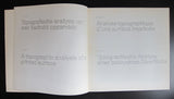 Pieter Brattinga, Kwadraat, dutch typography # TOPOGRAFISCHE ANALYSE # 1974, NM