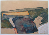 Egon Schiele #ARTISTS MOTHER SLEEPING# Kalir 865, facs.