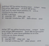 Dieter Roth , band 36 # 96 PICCADILLIES # 1977, nm+