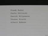 Schmidt Bank Galerie , Rubens, Krachts, Badur# KONSTRUKTIV KONKRET 2 #1981, nm