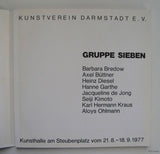 Kunsthalle Darmstadt# GRUPPE SIEBEN #1977, n