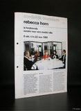Stedelijk Museum # REBECCA HORN # 1981, nm-