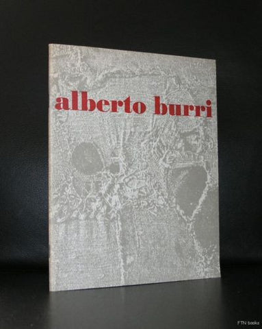 Boymans # ALBERTO BURRI # 1967, nm+