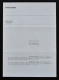 Art & Project # NICHOLAS POPE , invitation # 1978, mint--