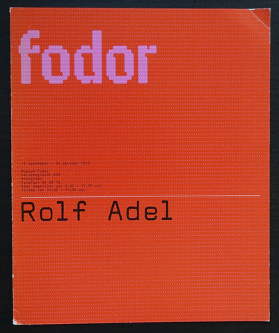 Wim Crouwel / Museum Fodor # ROLF ADEL # 1973, nm+
