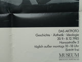 Museum fur Kunst Dortmund # das AKTFOTO # poster, 1985, nm
