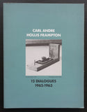 Carl Andre / Hollis Frampton # 12 DIALOGUES 1962-1963 # 1980, nm++