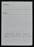 Art & Project # Voorbezichtiging # handwritten by van Beijeren, ca. 1970 , mint-