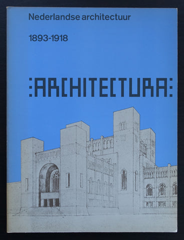 Droogbak # ARCHIECTURA 1893-1918# Wim Crouwel cover, 1975, nm+