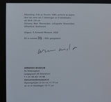 Armando Museum # ODE AN NOVALIS # 2002, signed/numb. , mint