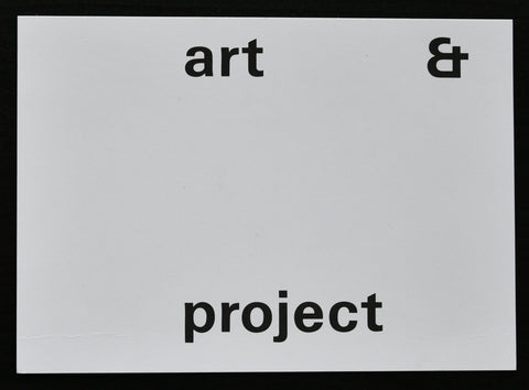 Art & Project # invitation STEDELIJK MUSEUM, de Amsterdamse jaren # 1995, mint