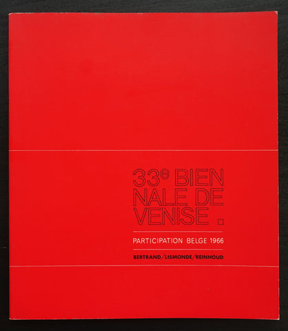 33e Bienale de Venise # BERTRAND / LISMONDE / REINHOUD # 1966, nm+