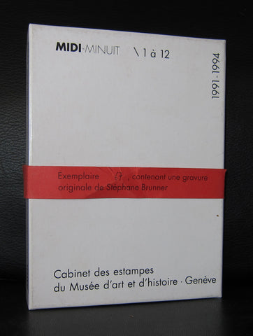 Stephane Brunner original , Donald Judd ao. Minimal art # MIDI-MINUIT\ 1 a 12 # 1994, mint-