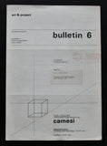 Art & Project # CAMESI, Bulletin 6 # 1969, nm