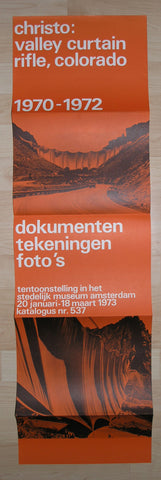 Stedelijk Museum #Christo ; Valley Curtain, Rifle, Colorado 1970-1972# 1973, mint