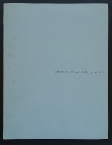 Donald Karshan, The New York Cultural Centre # CONCEPTUAL ART AND CONCEPTUAL ASPECTS # 1970, nm