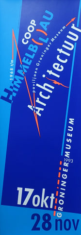 Swip Stolk, groninger Museum # COOP HIMMELBLAU , blue version # poster, 1993, mint