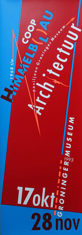 Swip Stolk, Groninger Museum # COOP HIMMELBLAU, rood # poster, 1993, mint