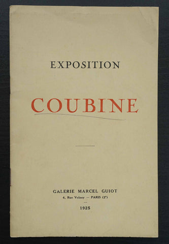 Galerie Marcel Guiot # COUBINE # 1925, vg+